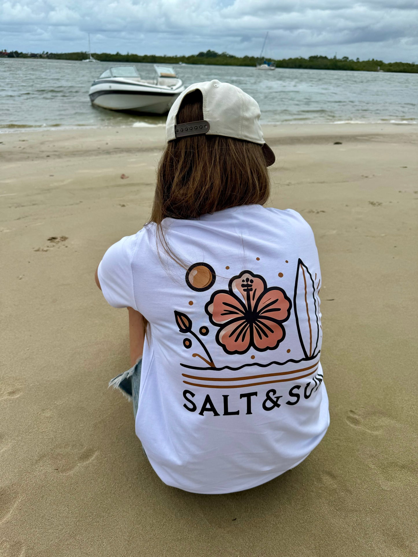Salt and Sun TL Adult- Beach Girl Tee