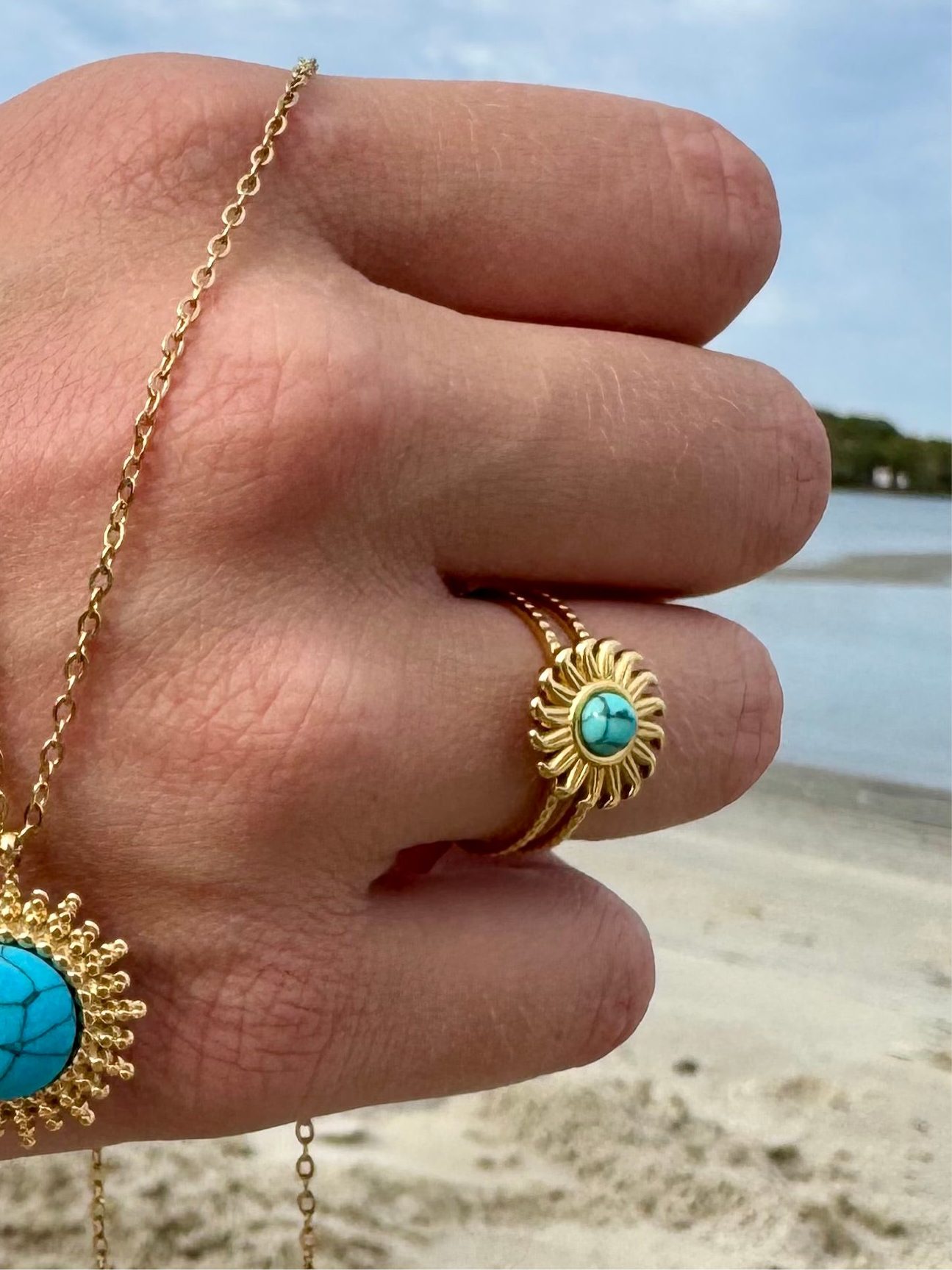 Turquoise Sun Ring