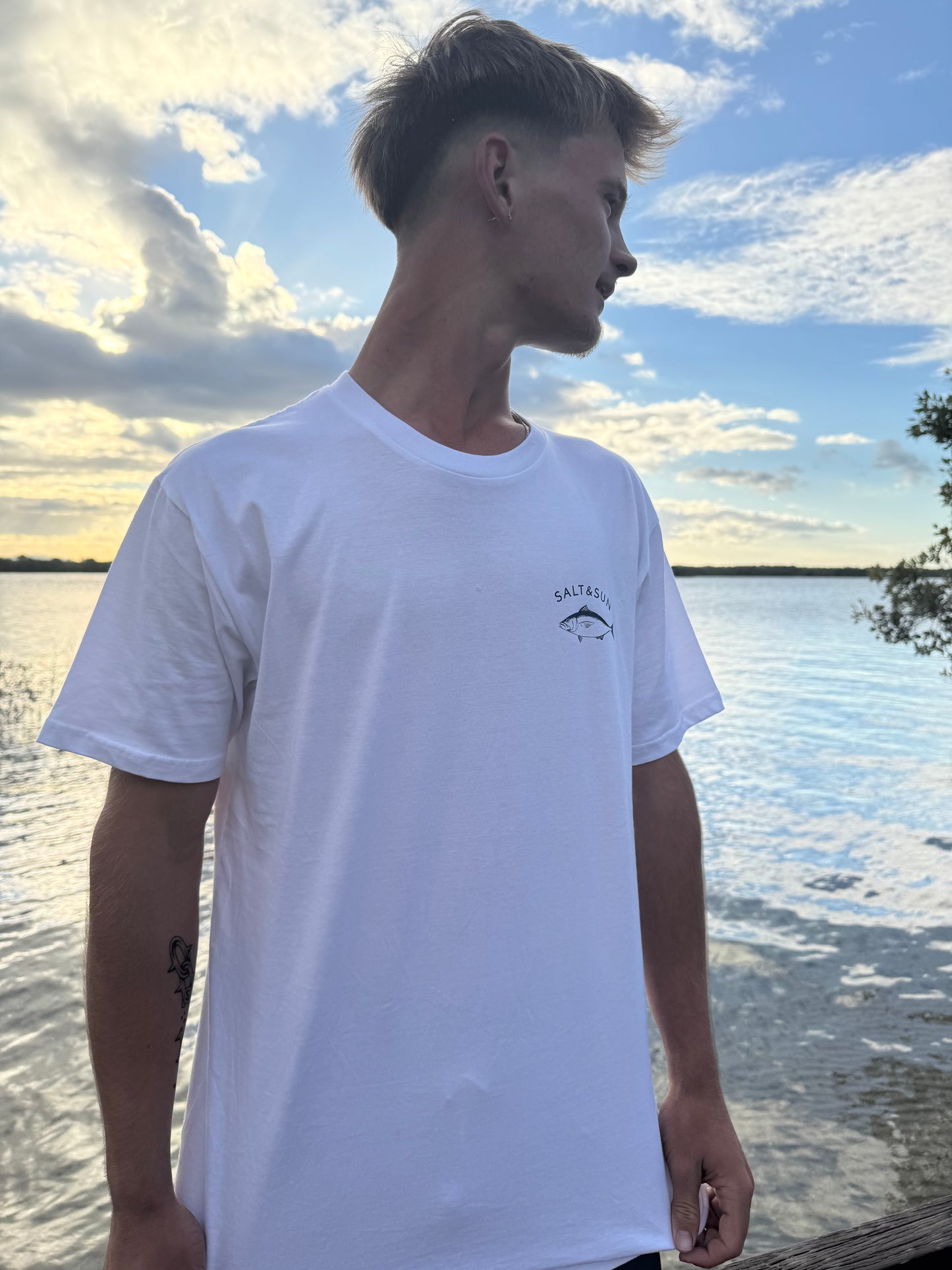 Salt and Sun TL Adult- Fish Tee