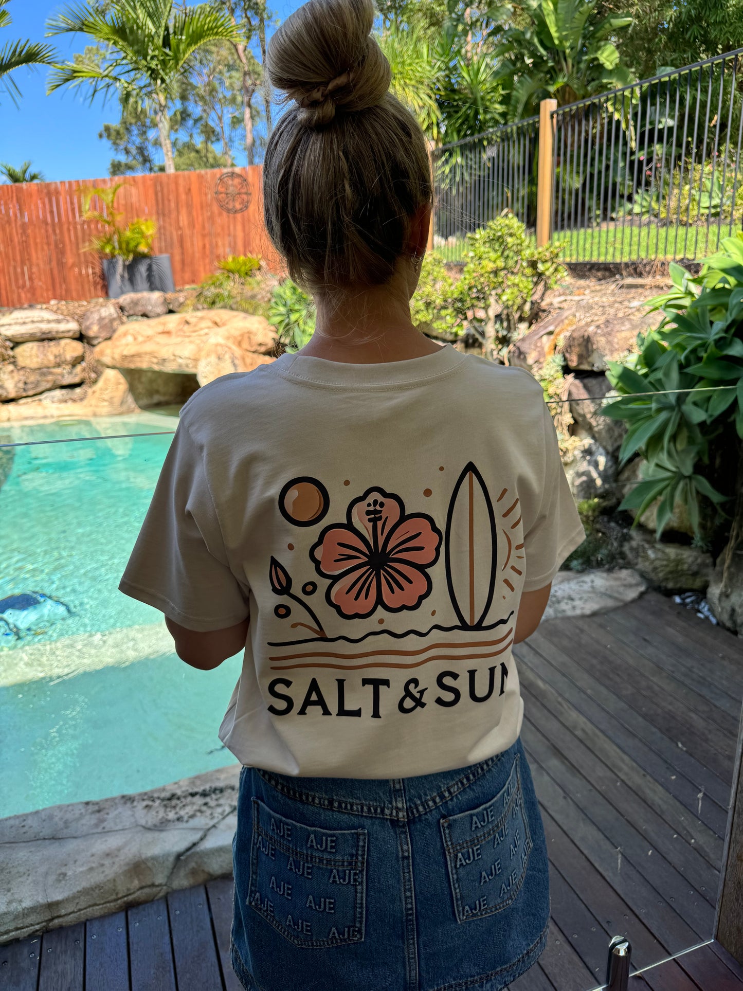 Salt and Sun TL Adult- Beach Girl Tee