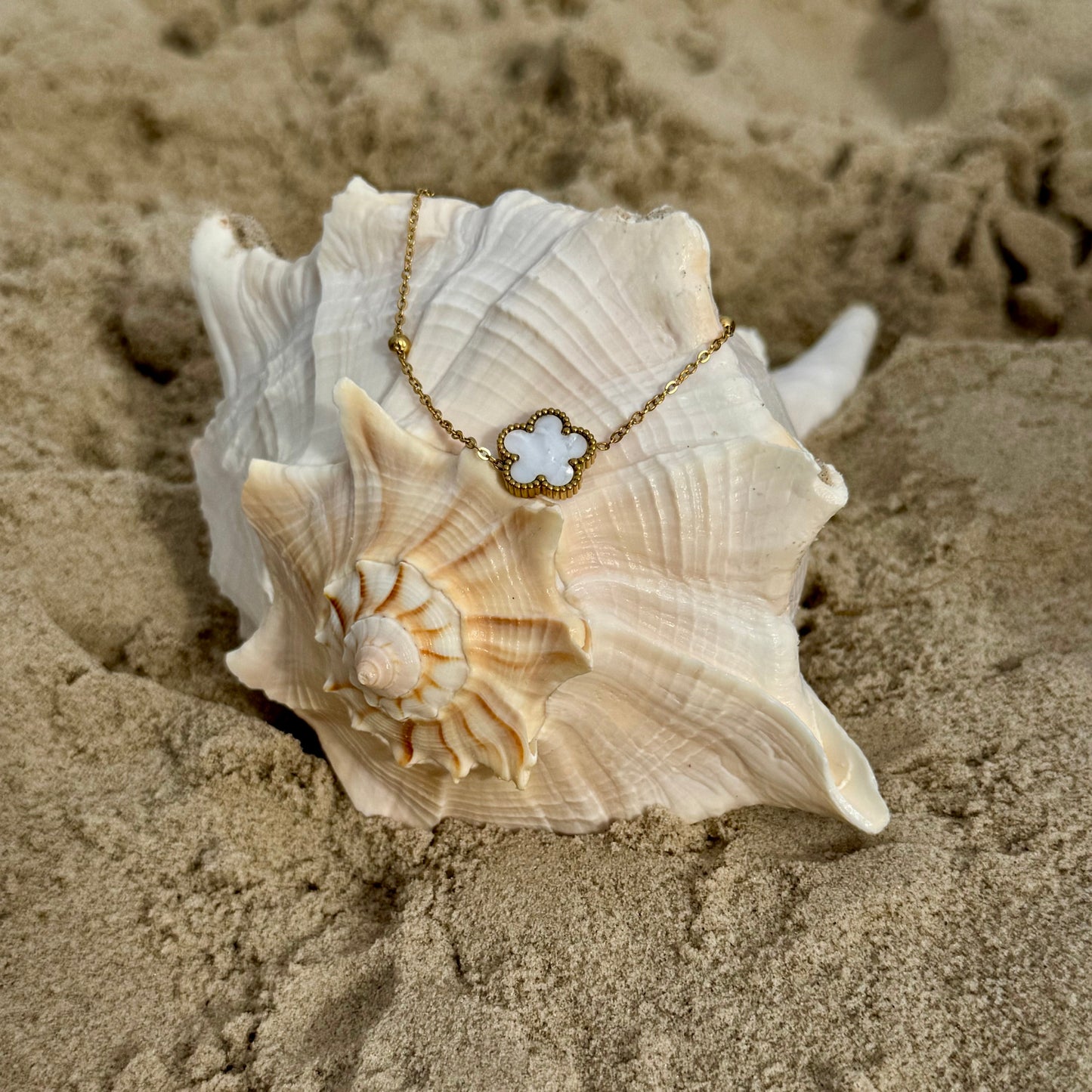 White Flower bracelet