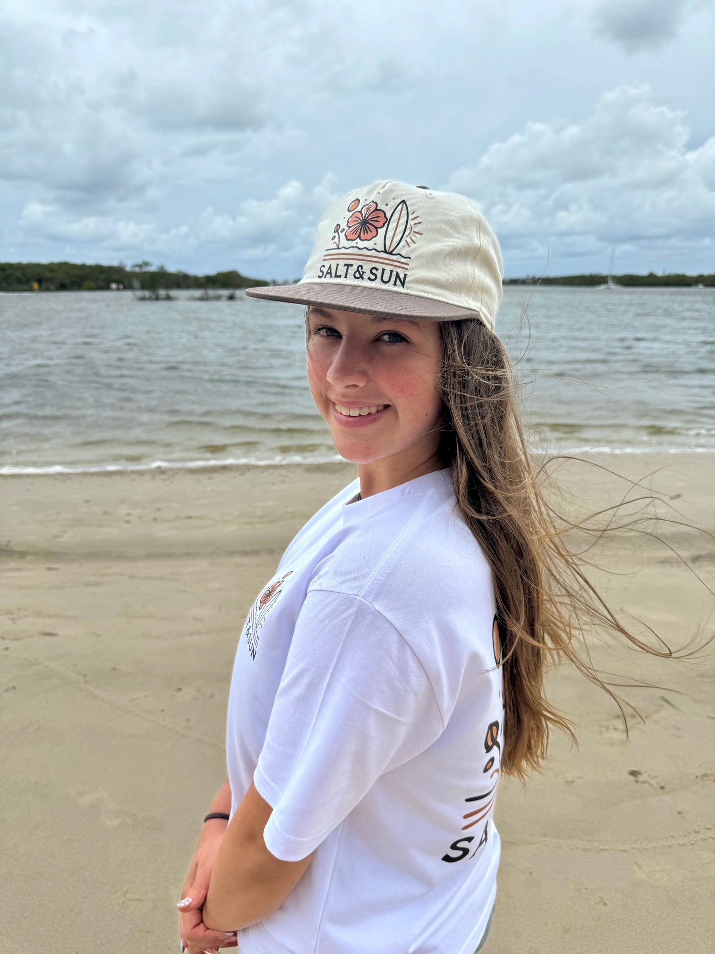 Beach Girl Flat Brim Cap