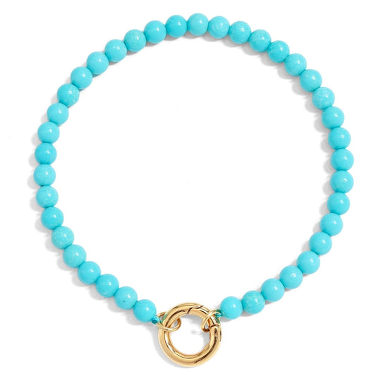 Turquoise beaded bracelet
