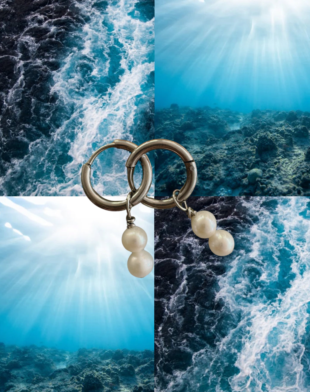 Mini Freshwater Pearl Stack Earrings