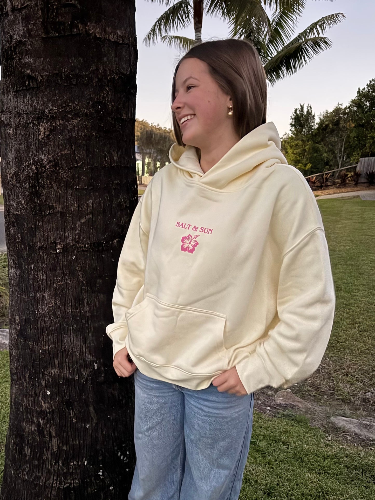 Salt and Sun TL Ladies - Yellow Ocean Life Hoodie