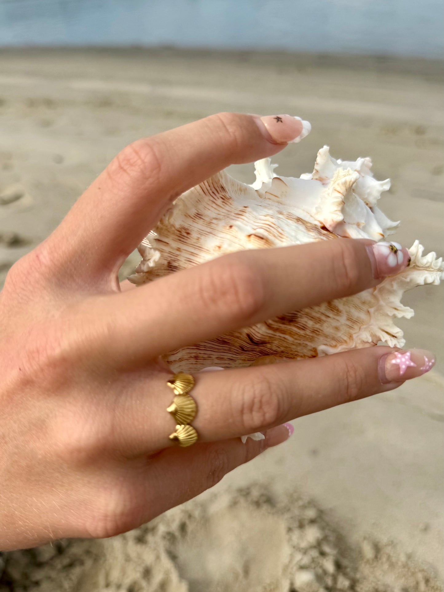 Triple Shell Ring