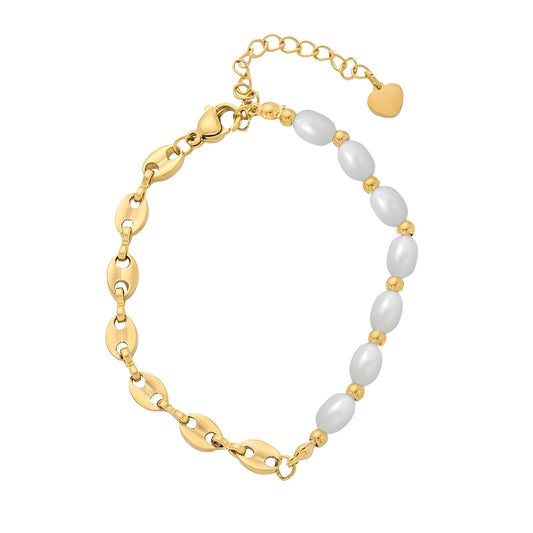 Gold Pearl bracelet