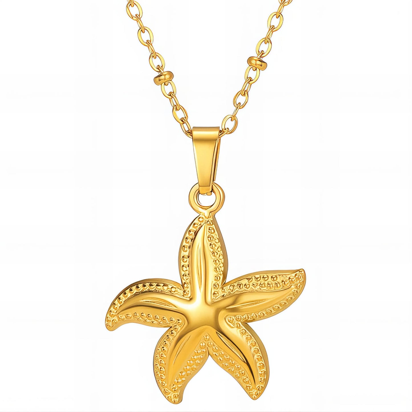 Chunky Starfish Pendant Necklace