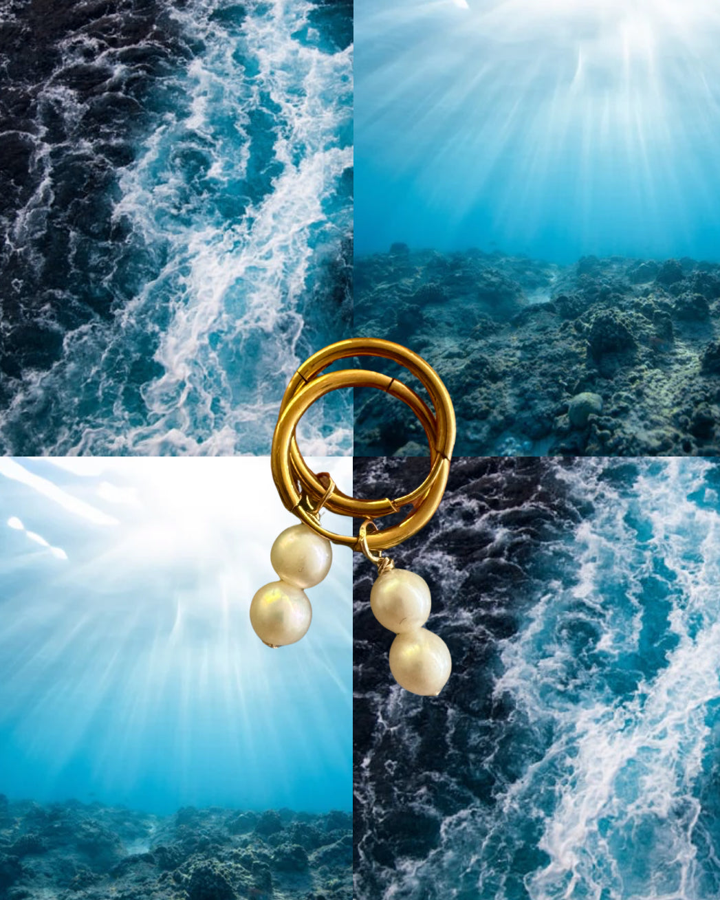 Mini Freshwater Pearl Stack Earrings