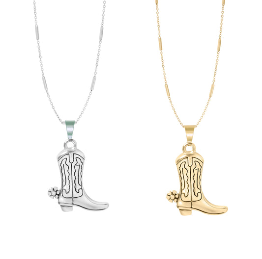 Boot with Spur Necklace