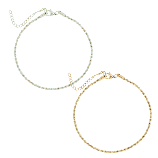 Twisted rope bracelet