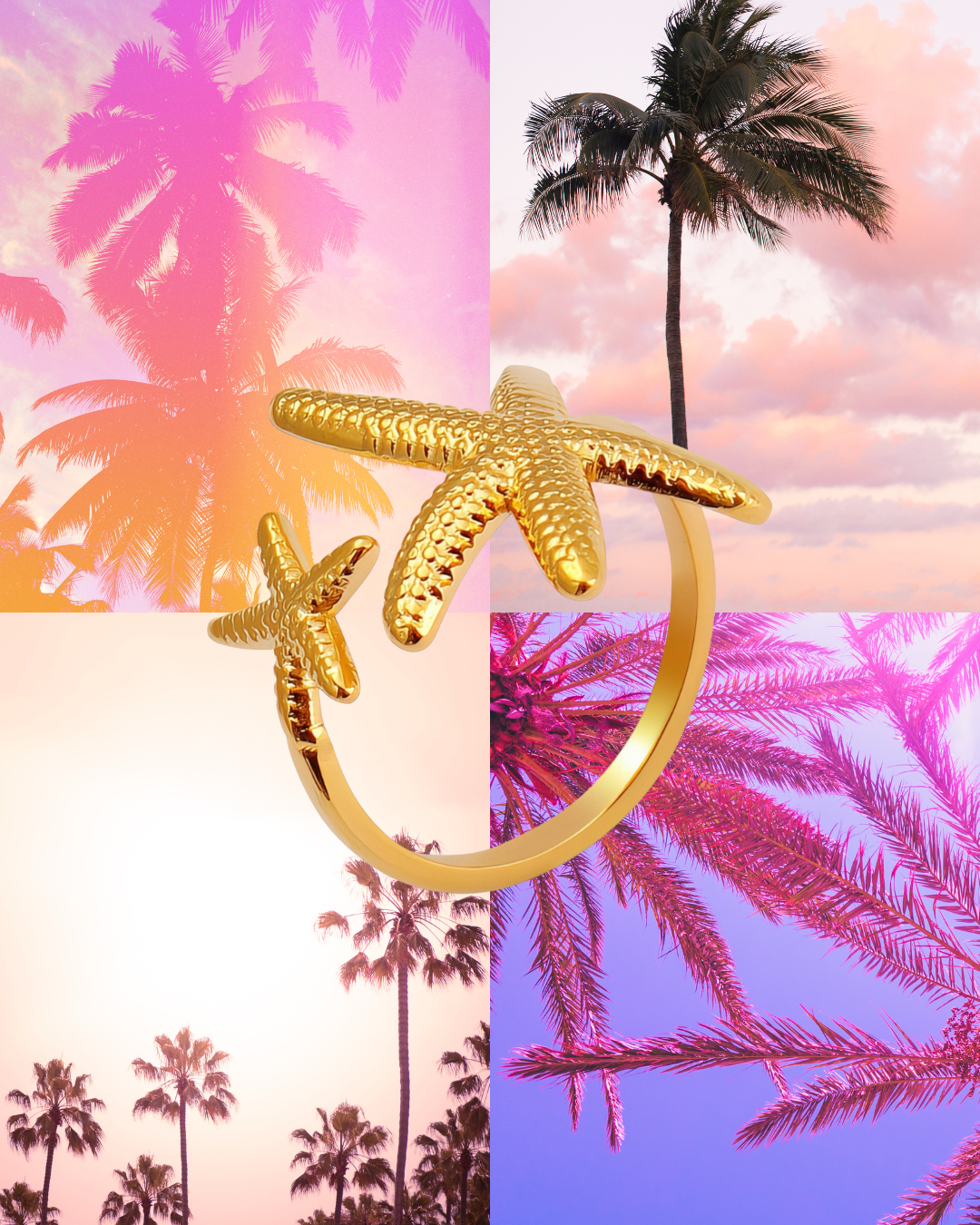 Double Starfish Ring