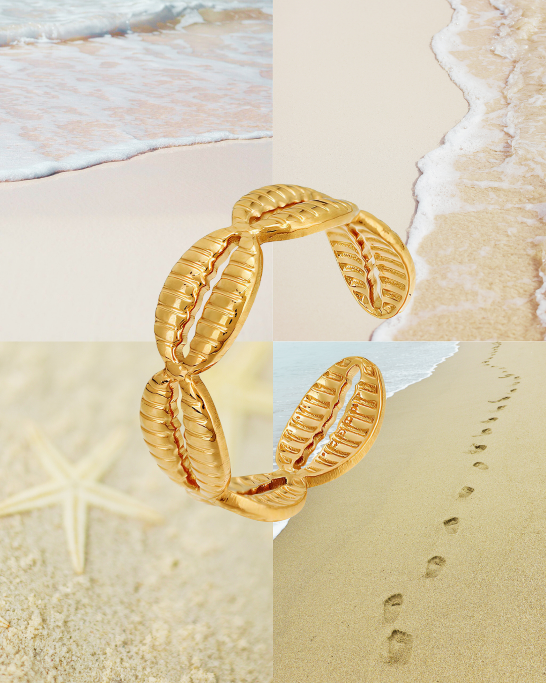 Cowrie Shell Ring