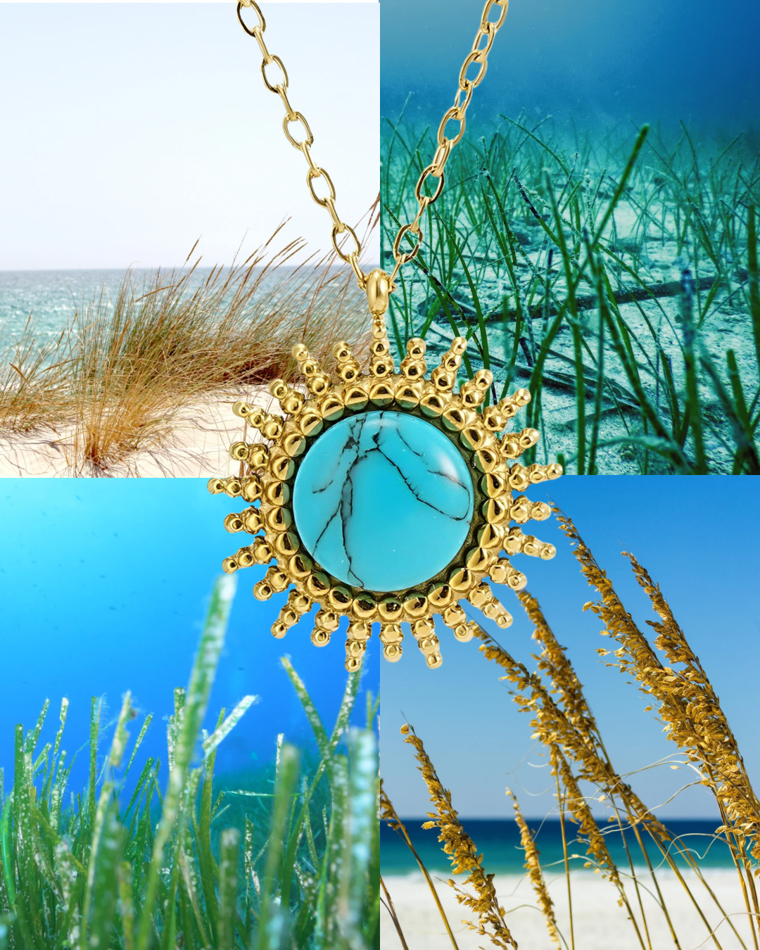 Turquoise Sun Necklace