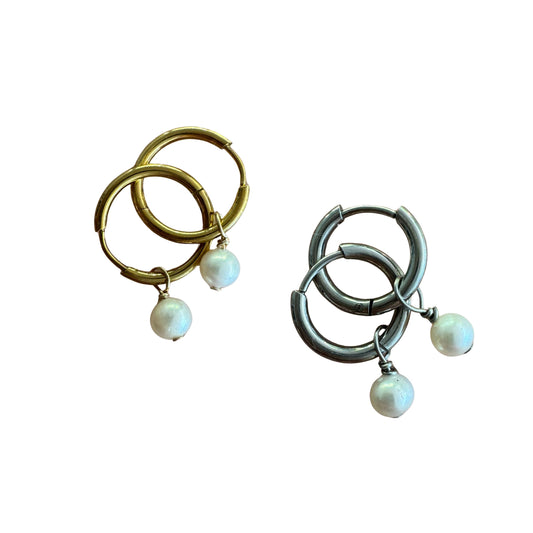 Mini Freshwater Pearl Earrings