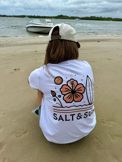Salt and Sun TL Adult- Beach Girl Tee