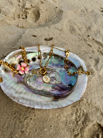 Paperclip charm keeper bracelet