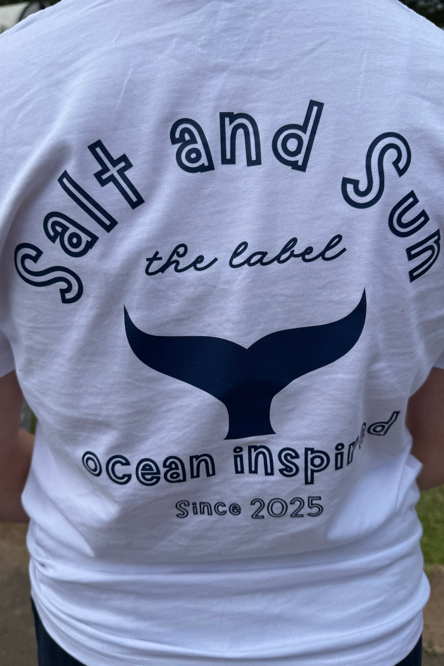 Salt and Sun TL Adult- Whale Tail Tee