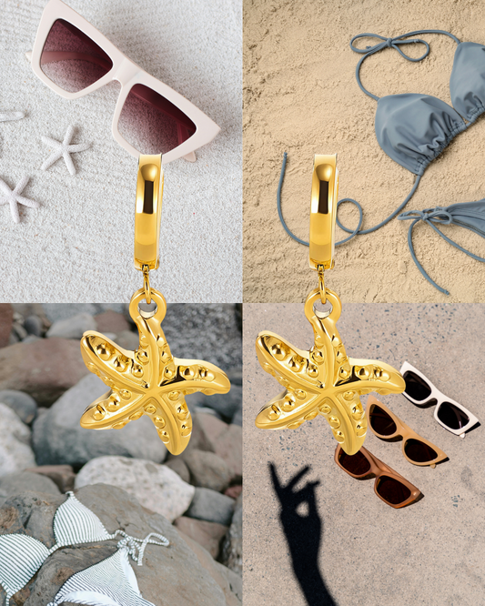 Chunky Starfish Earrings