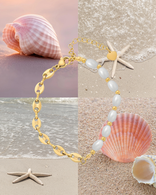 Gold Pearl bracelet