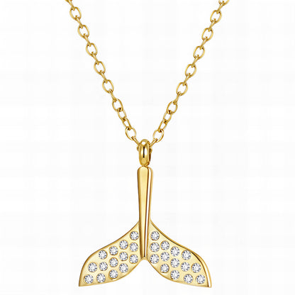 Whale Tail Pendant Necklace
