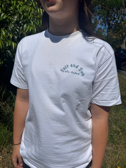 Salt and Sun TL Adult- Whale Tail Tee