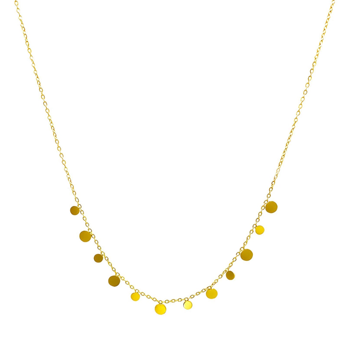 Round Disc Necklace