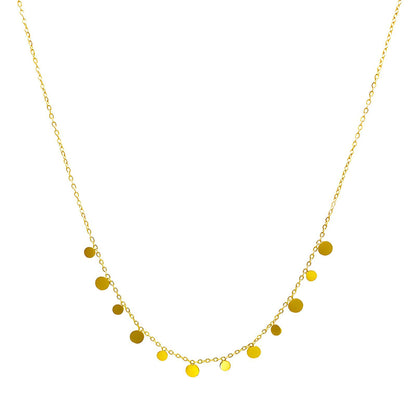 Round Disc Necklace