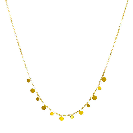 Round Disc Necklace