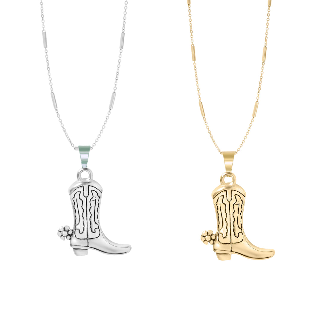 Boot with Spur Necklace