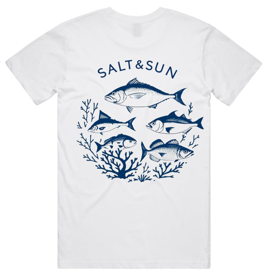 Salt and Sun Adult- Fish Tee