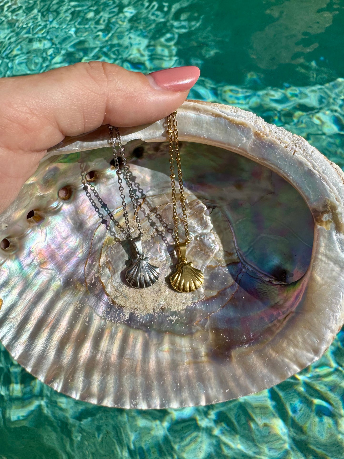 Clam Shell Necklace- Small Pendant