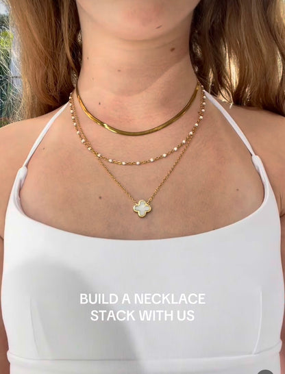 White Clover Necklace