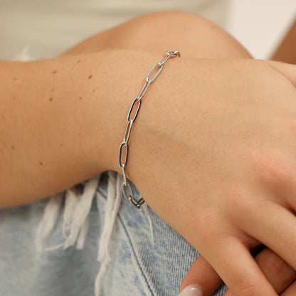 Paperclip Bracelet with Extender