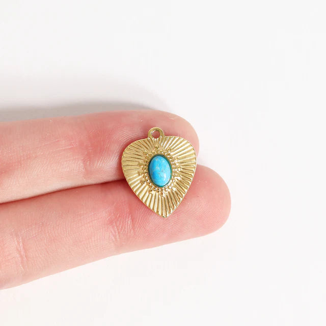 Turquoise Heart Necklace