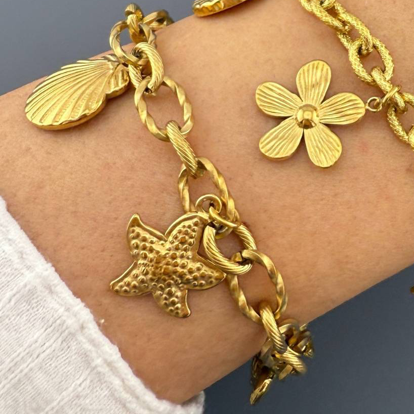 Chunky Ocean Charm Bracelet