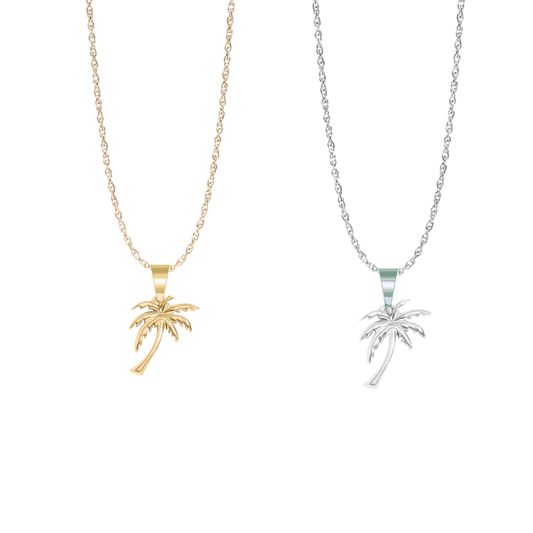 Palm Tree Pendant Necklace