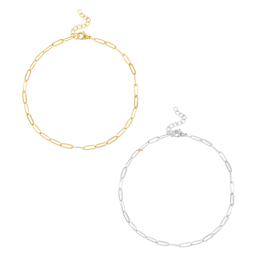 Paperclip Chain Anklet
