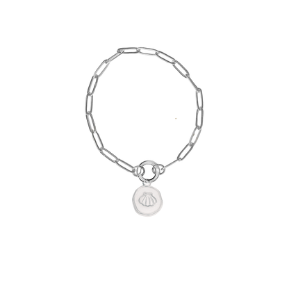 Paperclip Charm Keeper Bracelet- SS