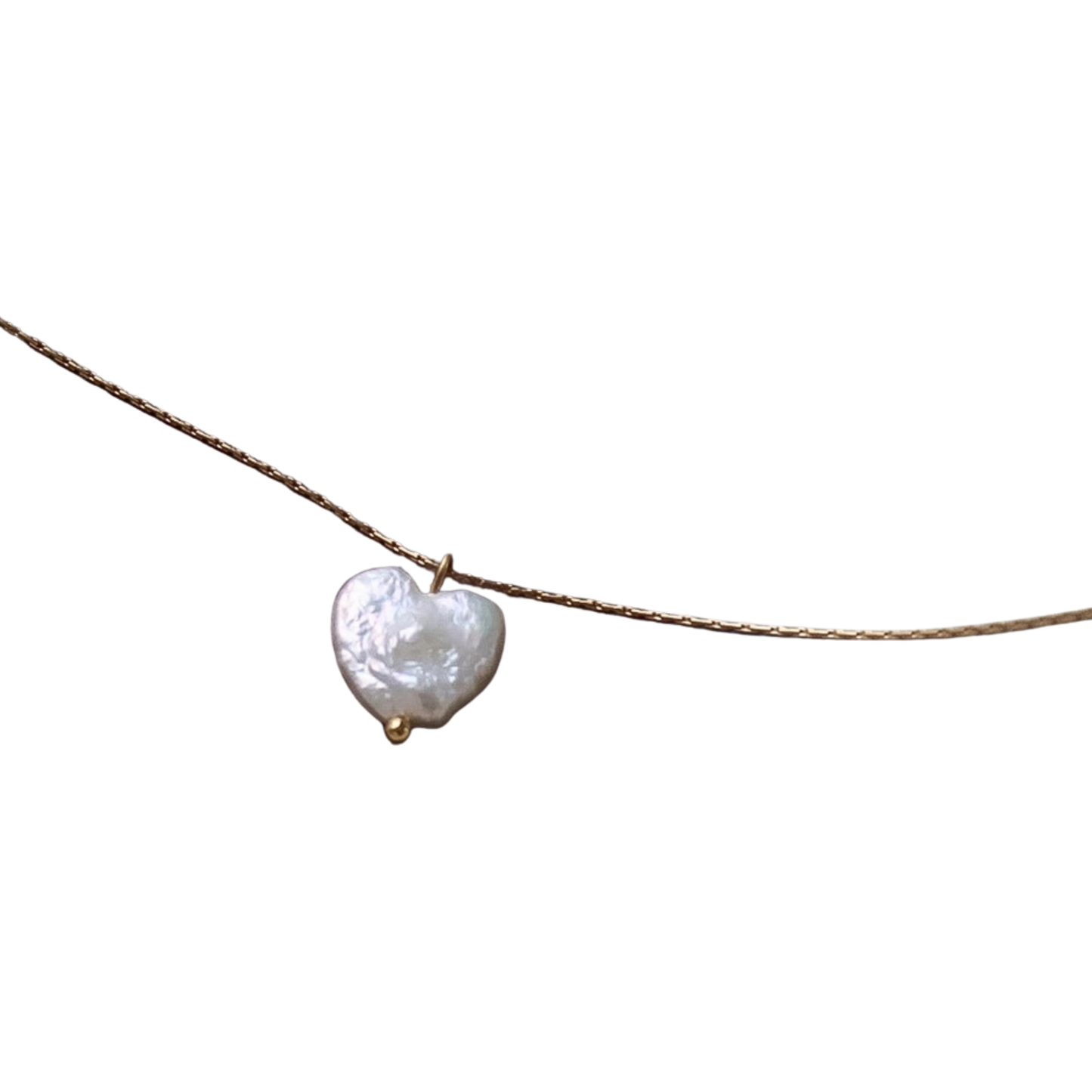 Freshwater Pearl Heart Necklace