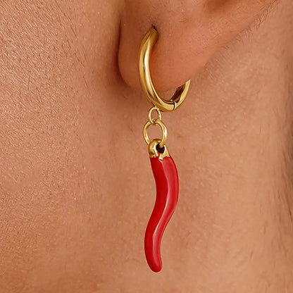 Chilli Huggie Earrings