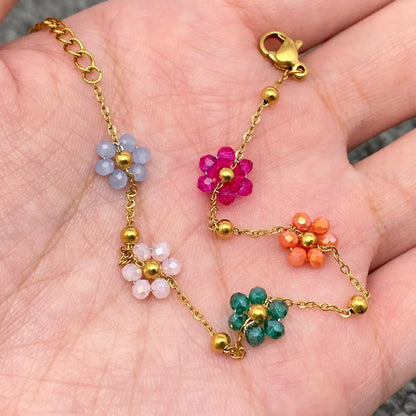 Beaded Daisy Bracelet