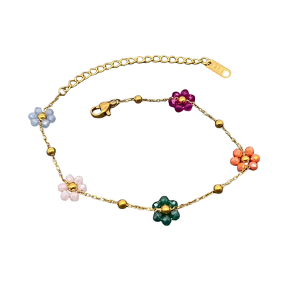 Beaded Daisy Bracelet