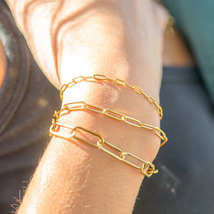 Fine Paperclip Bracelet