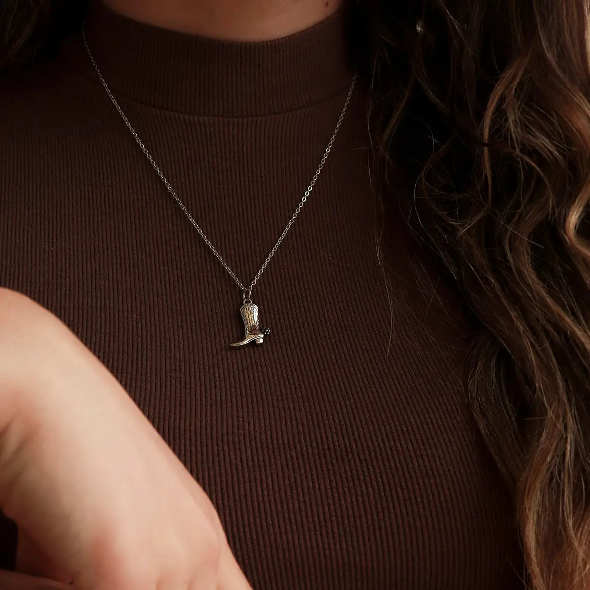 Boot with Spur Necklace