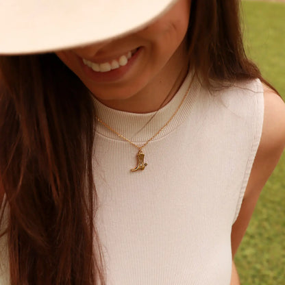 Boot with Spur Necklace