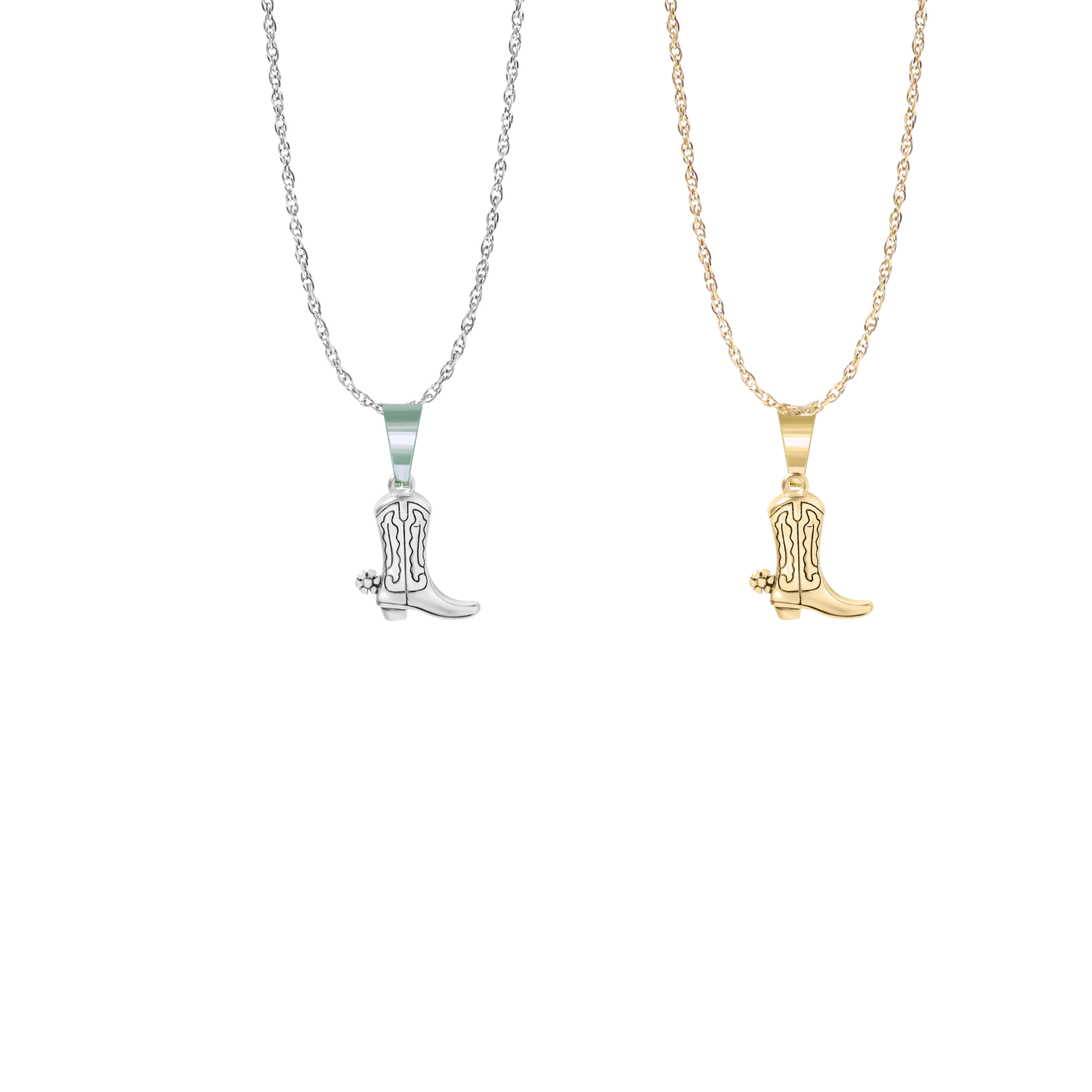 Boot with Spur Necklace