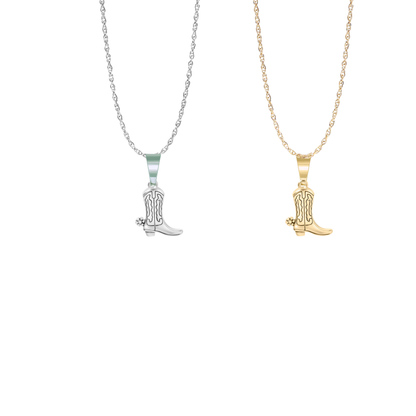 Boot with Spur Necklace