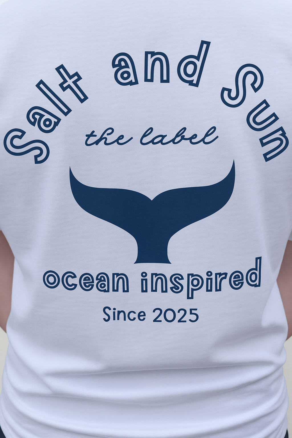 Salt and Sun TL Adult- Whale Tail Tee