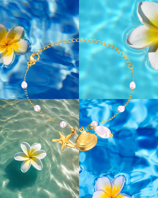 Starfish and Seashell Bracelet